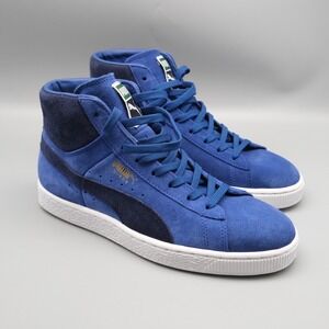 Puma Suede Mid Top Classic  Men's Sneakers Royal Blue Size 7 US